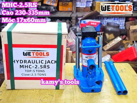 Đội móc 2.5 tấn đội đầu 5 tấn kích móc MHC-2.5RS Wetools kích chân