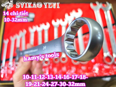 Bộ cờ lê vòng miệng YETI đầu búa 14 chi tiết 10-32mm YETI-32202A