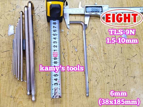 Bộ lục giác bi 9 chi tiết 1.5-10mm Eight TLS-9N