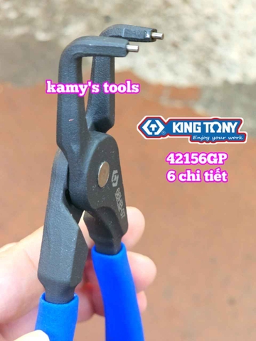 Bộ kìm mở phe trong ngoài 6 chi tiết 7 inch và 10 inch Kingtony 42156GP