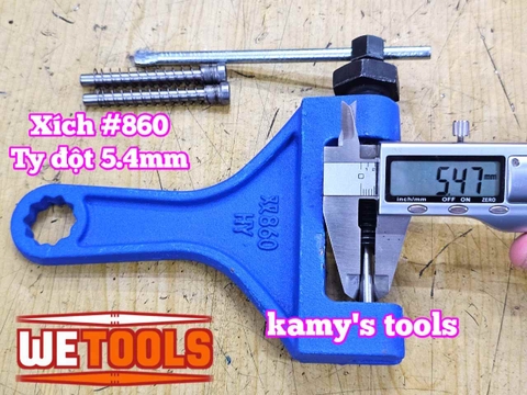 Dụng cụ cắt đột cảo tháo mắt xích sên xe công nghiệp nặng xích máy gặt máy cày 860 Wetools WT-HY-1075
