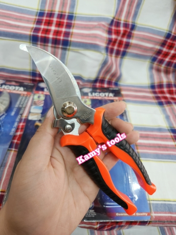 Kéo cắt cành cây Licota mỏ cong 8 inch TGP-00387 ,  mỏ thẳng 8 inch TGP-00248 hoặc 6 inch TGP-00248-6 ( kéo tỉa cành)