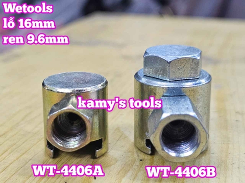 Đầu bơm mỡ gài 16mm răng 9.6mm Wetools WT-4406A và WT-4406B