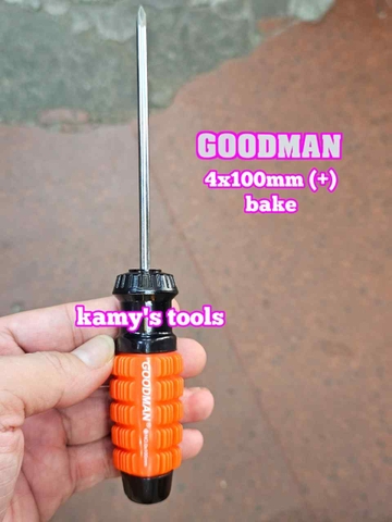 Tua vít cán gai Goodman 4mm dài 100mm 150mm bake dẹp 4x100mm 4x150mm 91404PH 91404STM 91406PH 91406STM