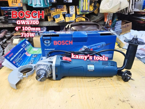 Máy mài góc Bosch GWS 700 đá 100mm 4 inch trục M10 công suất 710W