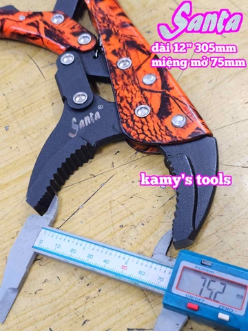 Kìm bấm chết 12 inch dài 305mm mở tối đa 75mm Santa 87-112