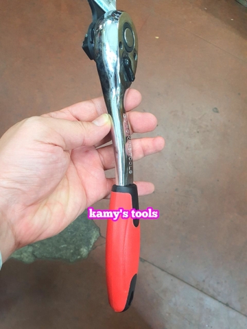Cần tuýp tự động đảo chiều 1/2 inch cán cong 72 răng dài 250mm