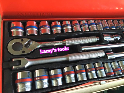 Bộ tuýp 3/8 inch Kingtony 3036CR 12 cạnh 36 chi tiết hệ inch và hệ mét