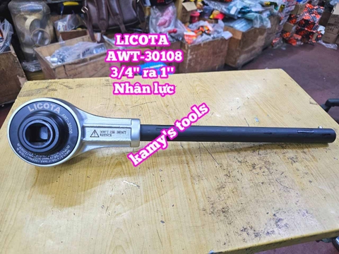 Đầu trợ lực nhân lực tăng lực siết chỉnh lực cần nổ 3/4 inch ra 1 inch Licota AWT-30108 dài 480mm