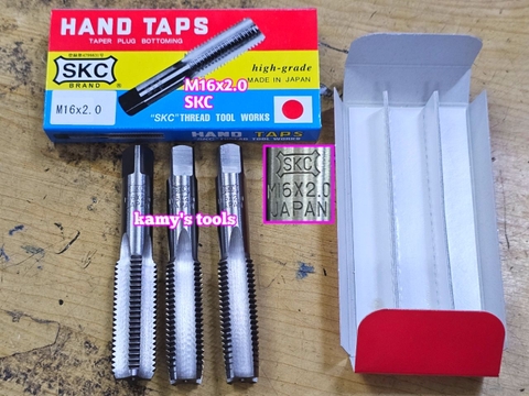 Bộ taro ta rô SKC nhật 3 mũi M16x2.0 dài 94mm đầu vuông 10mm