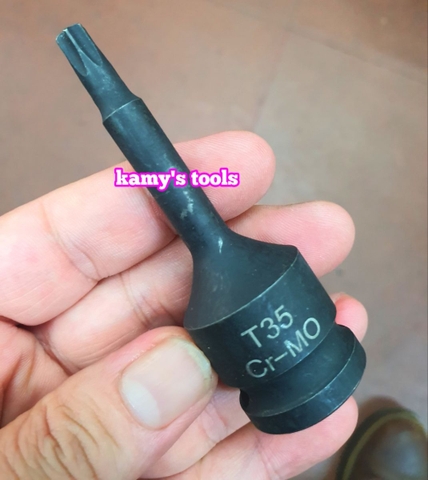 Đầu tuýp lú đầu bông sao 1/2 inch dài 78mm T25 T27 T30 T35