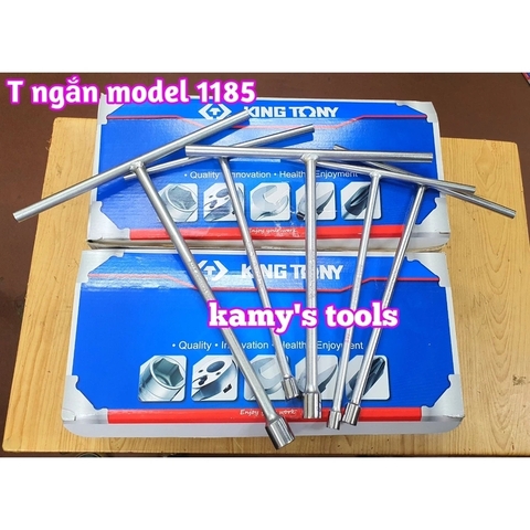 Cần tuýp chữ T đầu ngắn Kingtony 8mm 9mm 10mm 12mm 14mm 17mm 19mm 118508M 118509M 118510M 118512M 118513M 118514M 118517M 118519M