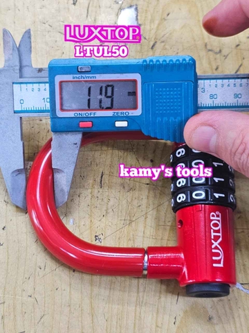 Ổ khóa số mật mã chữ U 4 chữ số Luxtop LTUL50 càng dài 50mm