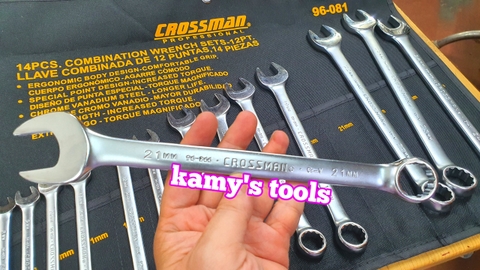 Bộ cờ lê vòng miệng 8-24mm Crossman hệ mét 14 cây model 96-081