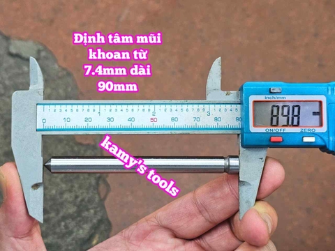 Mũi định tâm cho mũi khoan từ 7.4mm (8mm) dài 90mm