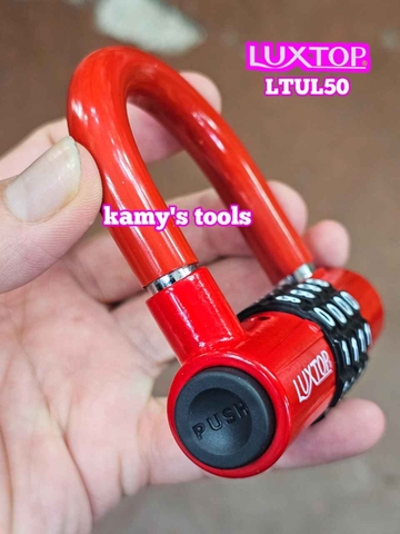 Ổ khóa số mật mã chữ U 4 chữ số Luxtop LTUL50 càng dài 50mm