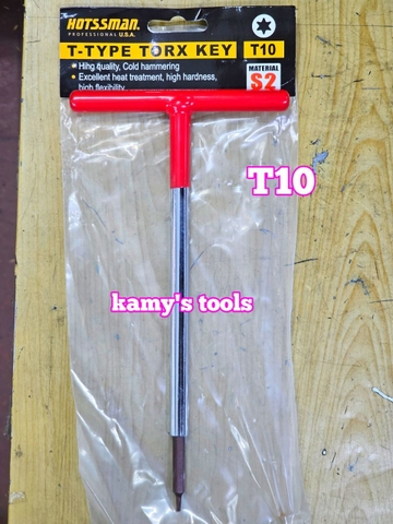 Lục giác bông sao hoa thị cán chữ T Hotssman thép S2 T10 T15 T20 T25 T27 T30 dài 230mm