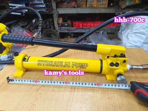 Bơm tay thủy lực HHB-700C TLP 350cm3 dầu dài 380mm