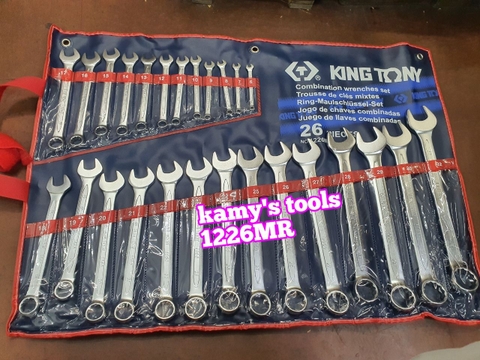 6-32mm Bộ cờ lê vòng miệng 26 chi tiết hệ mét Kingtony model 1226MR