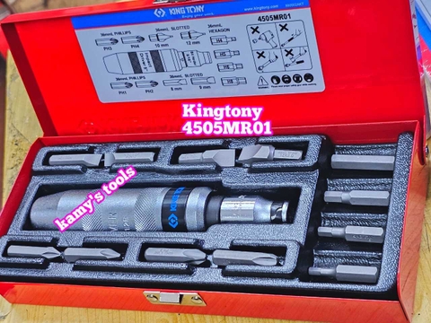 Bộ tua vít đóng tự động Kingtony 14 chi tiết 4505mr01, tô vít đóng