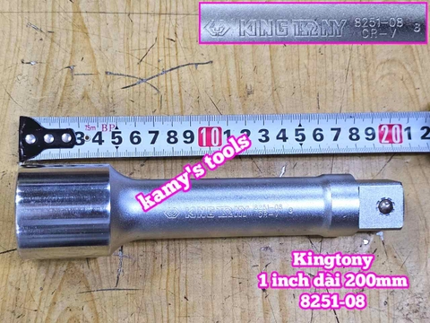 Cần tuýp nối khúc nối Kingtony 1 inch 8251-08 dài 8 inch 200mm