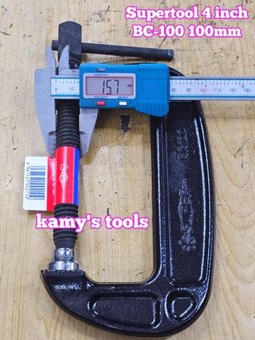 Vam cảo chữ C 4 inch 100mm BC-100 BC100 họng 50mm Supertool