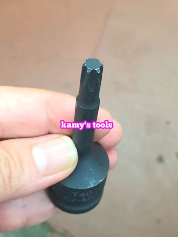 Đầu tuýp lú đầu bông sao 1/2 inch dài 78mm T40 T45 T50 T55 T60 T70 T80 T90 T100