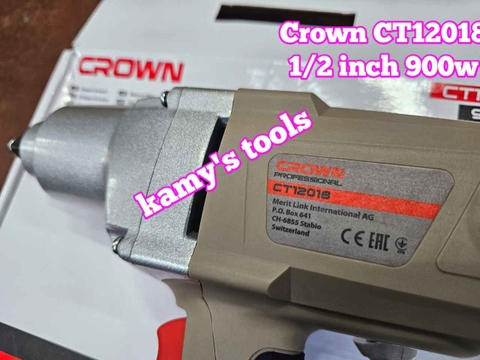 Máy siết bulong điện Crown 1/2 inch CT12018 900w 325Nm 2100 vòng/phút