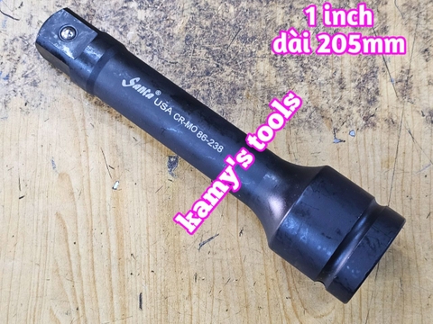 Cần nối khúc nối tuýp 1 inch Santa thép đen 8 inch 205mm cần tuýp nối 86-238 KHÔNG LỖ và CÓ LỖ