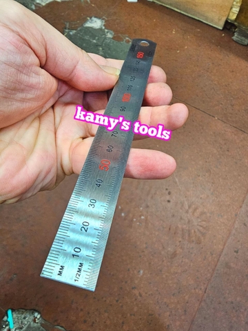 Thước lá inox C-mart 150mm 300mm D0019-150 D0019-300