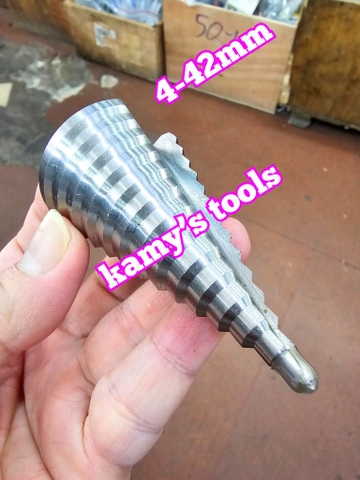 Mũi khoan tháp khoan tầng HSS đuôi lục giác 4mm-42mm L+R+T