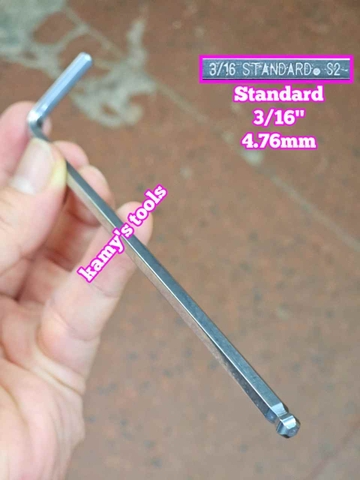 Lục giác bi hệ inch Standard 3/16 inch 4.76mm dài 165x32mm STD-68336