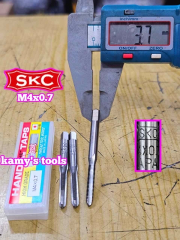 Bộ taro ta rô SKC M4x0.7 Nhật 3 mũi chính hãng logo khắc rõ nét