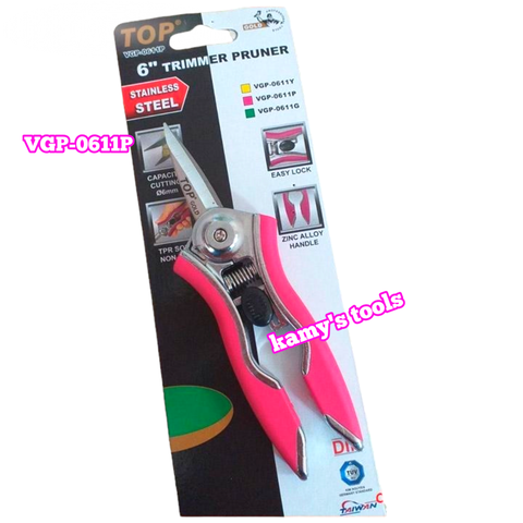 VGP-0611Y Kéo cắt cành cây nhọn 6 inch 150mm cán vàng TOP