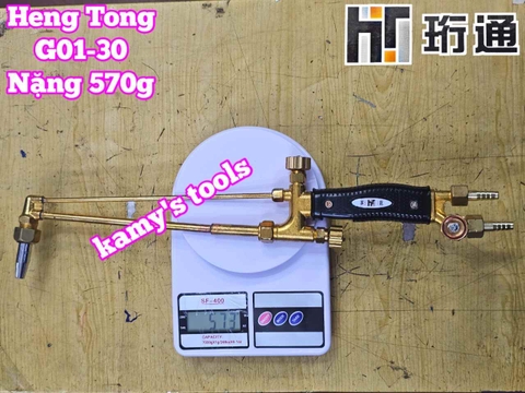 Tay cắt hơi oxy ga mỏ đèn cắt gió đá Heng Tong G01-30 nặng 570g dài 460mm