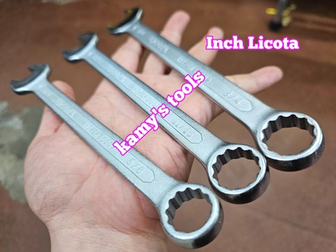 Cờ lê vòng miệng hệ inch Licota 5/8 inch 11/16 inch 3/4 inch Awt-Ers0007 Awt-Ers0008 Awt-Ers0009
