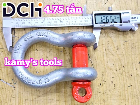 Ma ní omega chốt vặn ren SHBC-005 DCH 4.75 tấn 3/4 inch đường kính ty ren 22mm