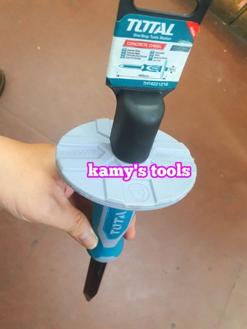 Đục bê tông nhọn có tay cầm bảo vệ 305mm đường kính 19mm Total THT4221216