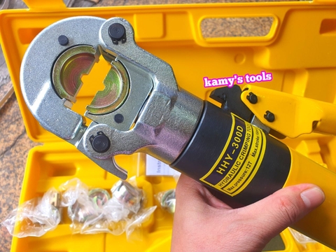 Kìm ép cos thủy lưc HHY-300D 12 tấn đầu tròn 16-300mm2 TLP