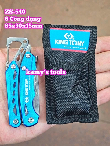 Kìm xếp đa năng bỏ túi Kingtony ZS540 (ZS-540) 6 công dụng 85x30x15mm