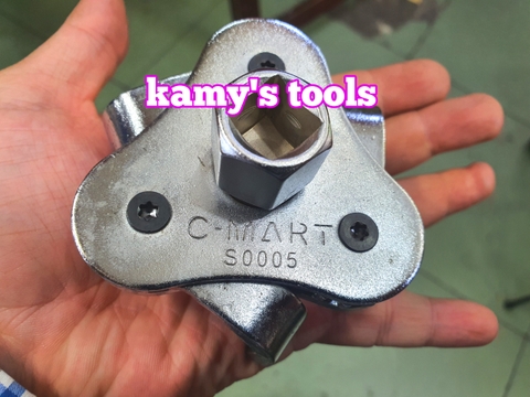 Cảo lọc dầu 3 chấu chân dẹp C-Mart Model S0005, cảo lọc nhớt