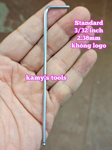 Lục giác bi hệ inch Standard 3/32 inch 2.343mm dài 112x20mm STD-68332