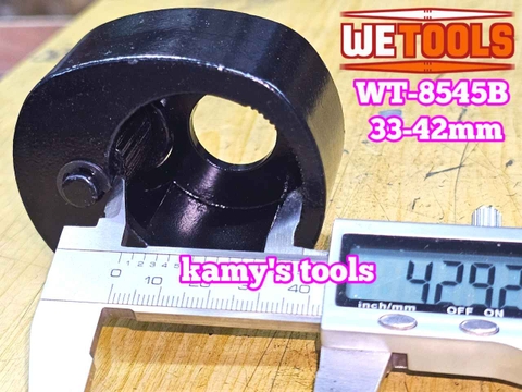 Vam cảo rotuyn lái trong tháo lắp thanh lái trong dạng con lăn Wetools WT-8545B mở từ 33-42mm
