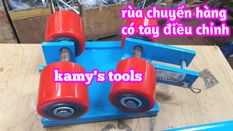 Con rùa chuyển hàng 4 bánh xe 6 tấn WQ-6T có tay cầm điều hướng