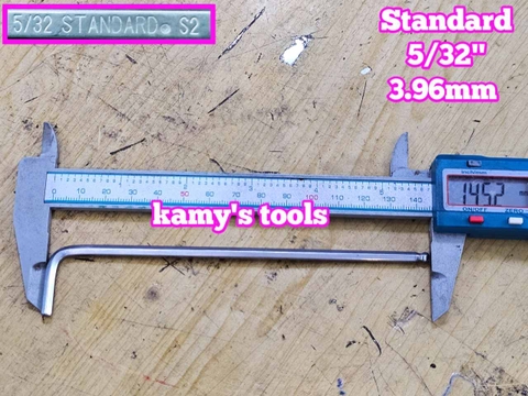 Lục giác bi hệ inch Standard 5/32 inch 3.96mm dài 145x28mm STD-68532