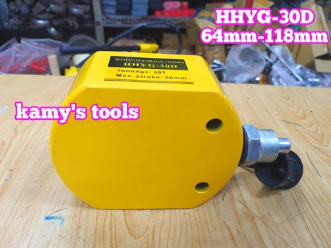 Kích thủy lực lùn 30 tấn HHYG-30D TLP hành trình 54mm chiều cao 64mm-118mm