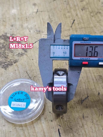 Bàn ren M18x1.5 M18x2.5 L+R+T (LRT) dụng cụ tạo ren ngoài bulong
