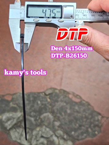 Dây rút dây thít nhựa màu đen trắng 4x150mm DTP-B26150 DTP-W26150 (1 bịch/100 sợi)