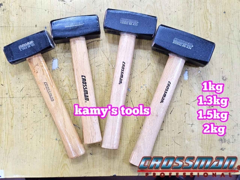 Búa thép đầu vuông cán gỗ Crossman 1kg 1.3kg 1.5kg 2kg 68-431 68-432 68-433 68-434