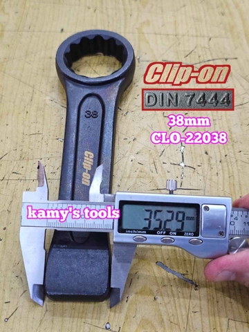 Cờ lê vòng đóng 38mm DIN7444 Clip-On CLO-22038